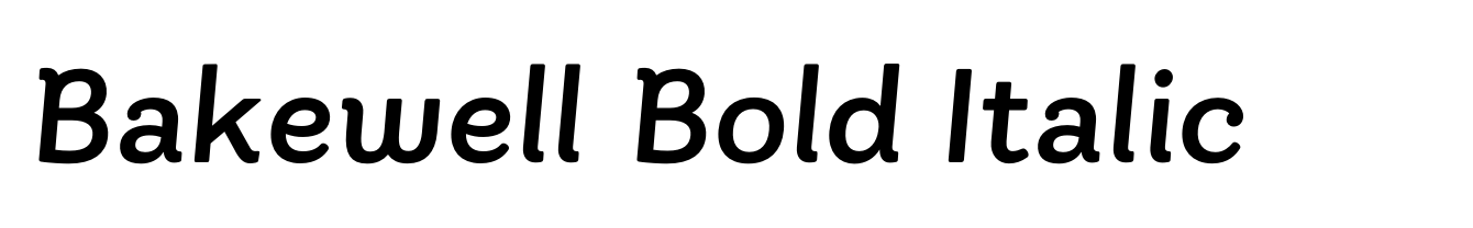 Bakewell Bold Italic